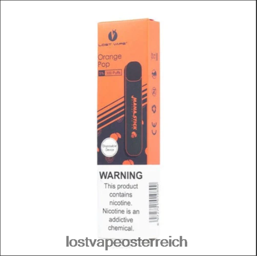Lost Vape Preis - 66TH26523 Lost Vape Mana Stick Einweg | 300 Züge | 1,2 ml Orangenpop 5 %